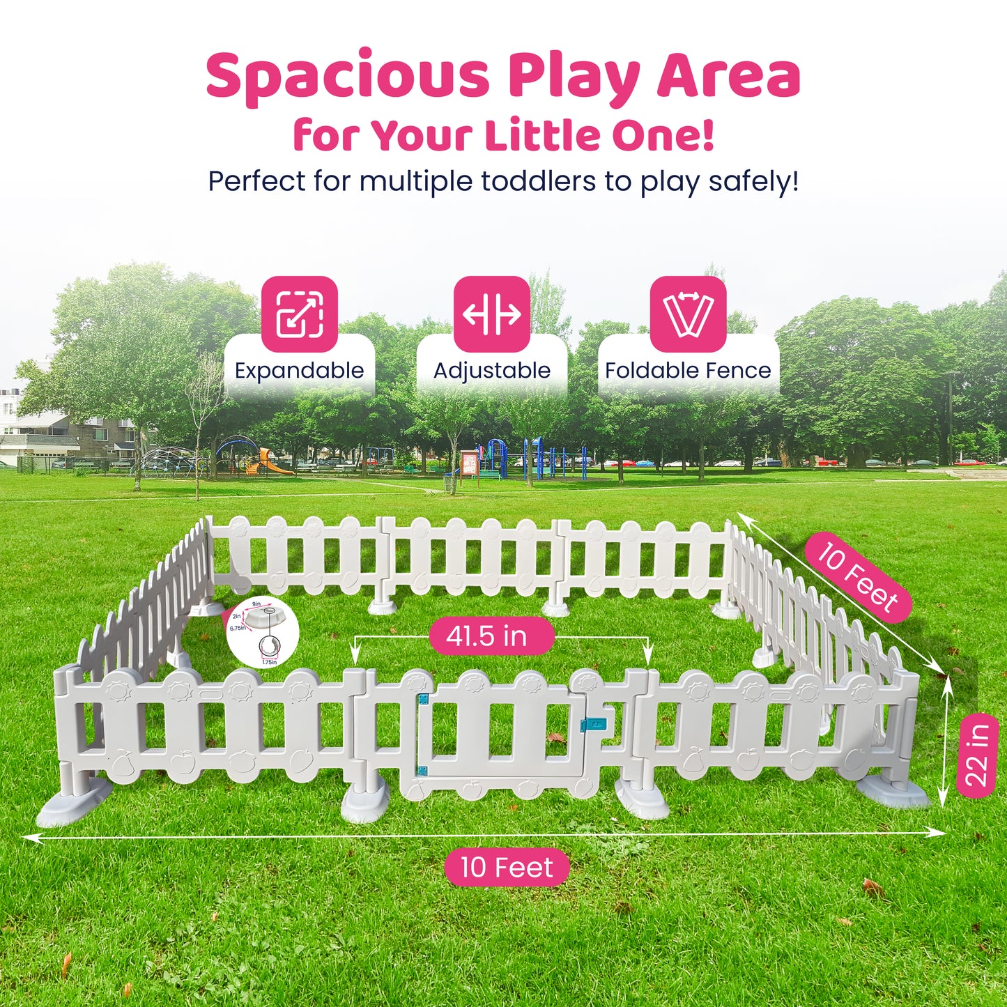 Area 10ft x 10ft Plastic Gate and Fences
