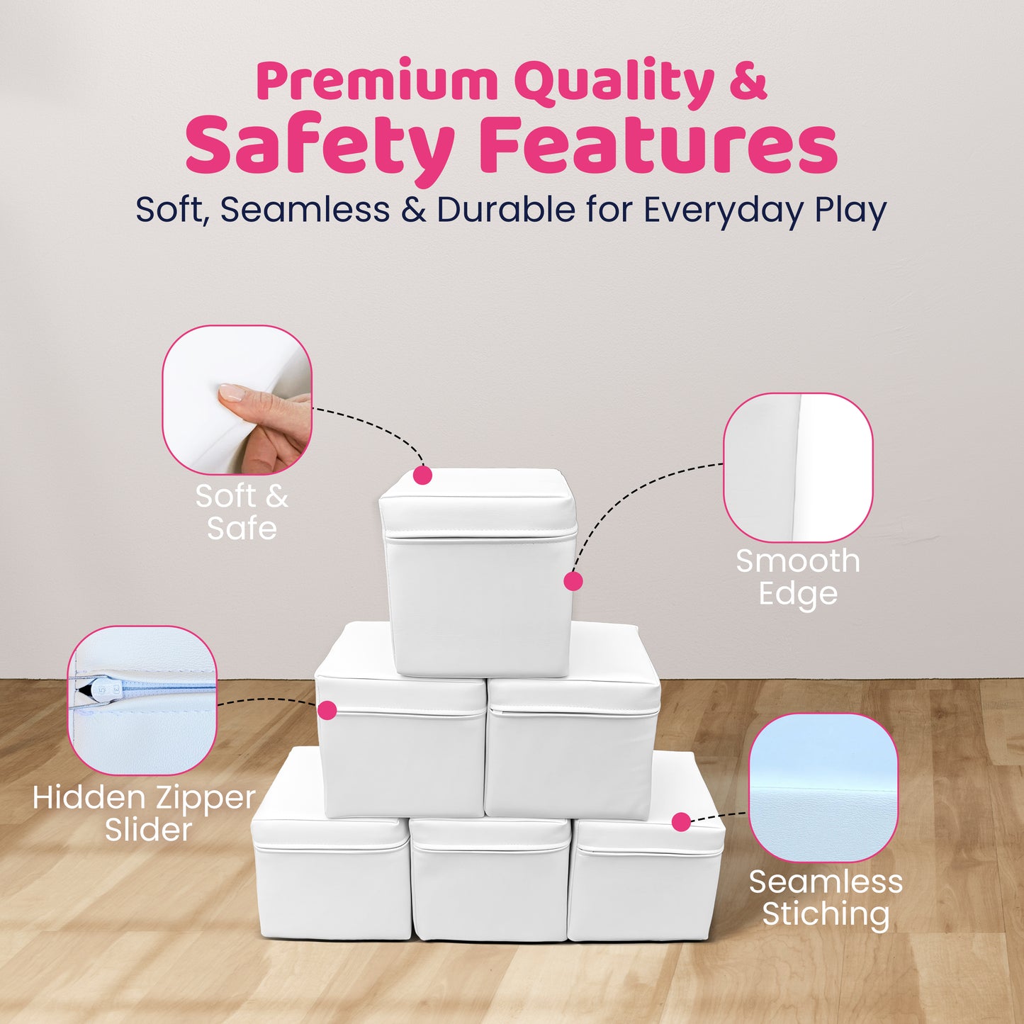 Soft Play -6 -Cubes 8"
