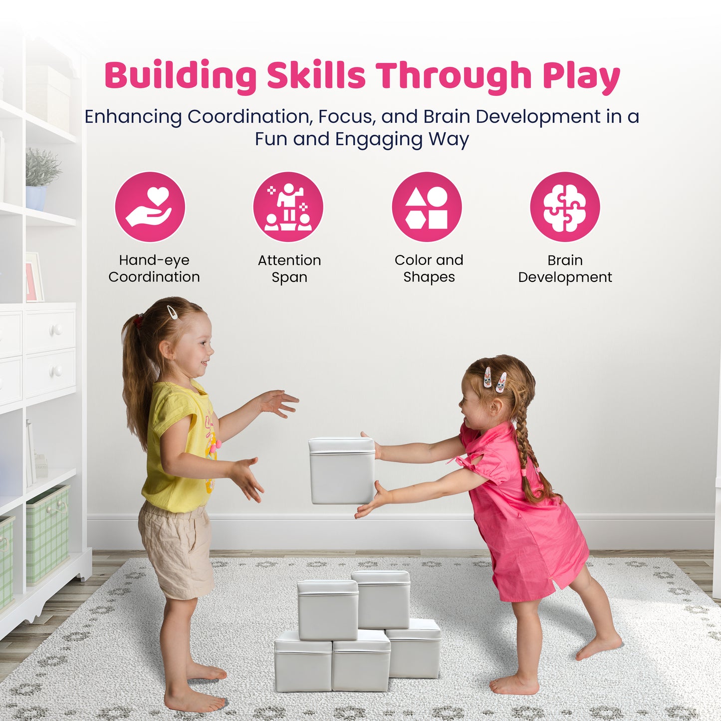 Soft Play -6 -Cubes 8"