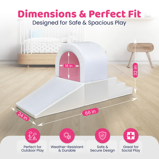Soft Play -Stair - Upper Bridge - Slider Climber Set