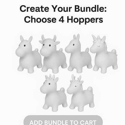 Bundle of 4 - Bouncy Hopper Toys of Your Choice