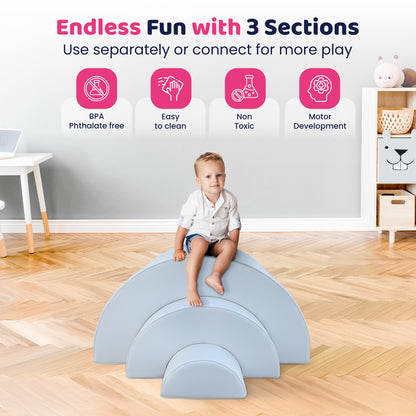 Soft Play 3-Sections Rainbow Bridge