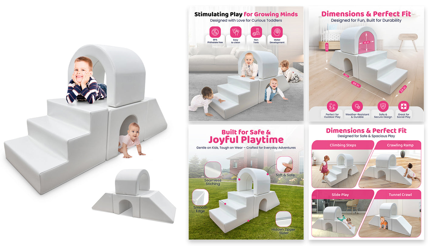 Soft Play - Arc Tunnel - Upper Bridge Combination Set