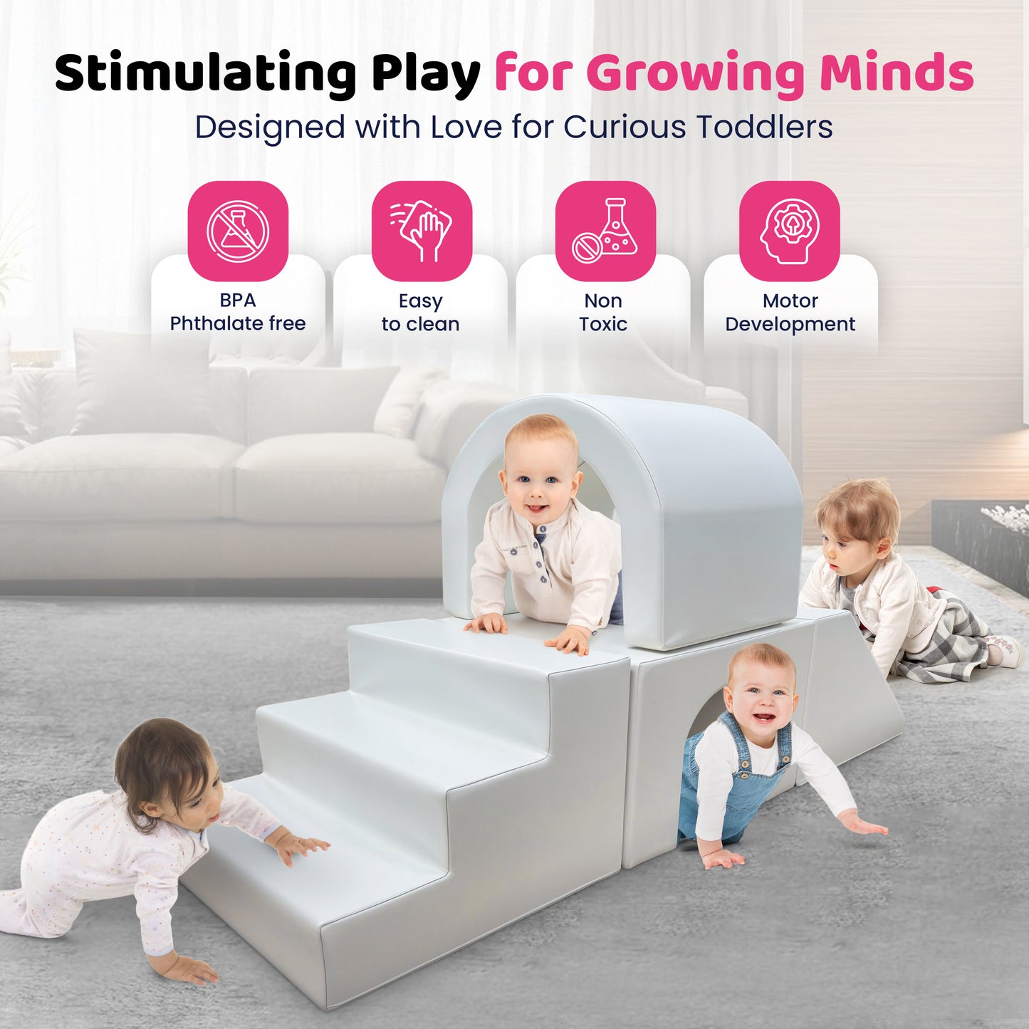 Soft Play - Arc Tunnel - Upper Bridge Combination Set