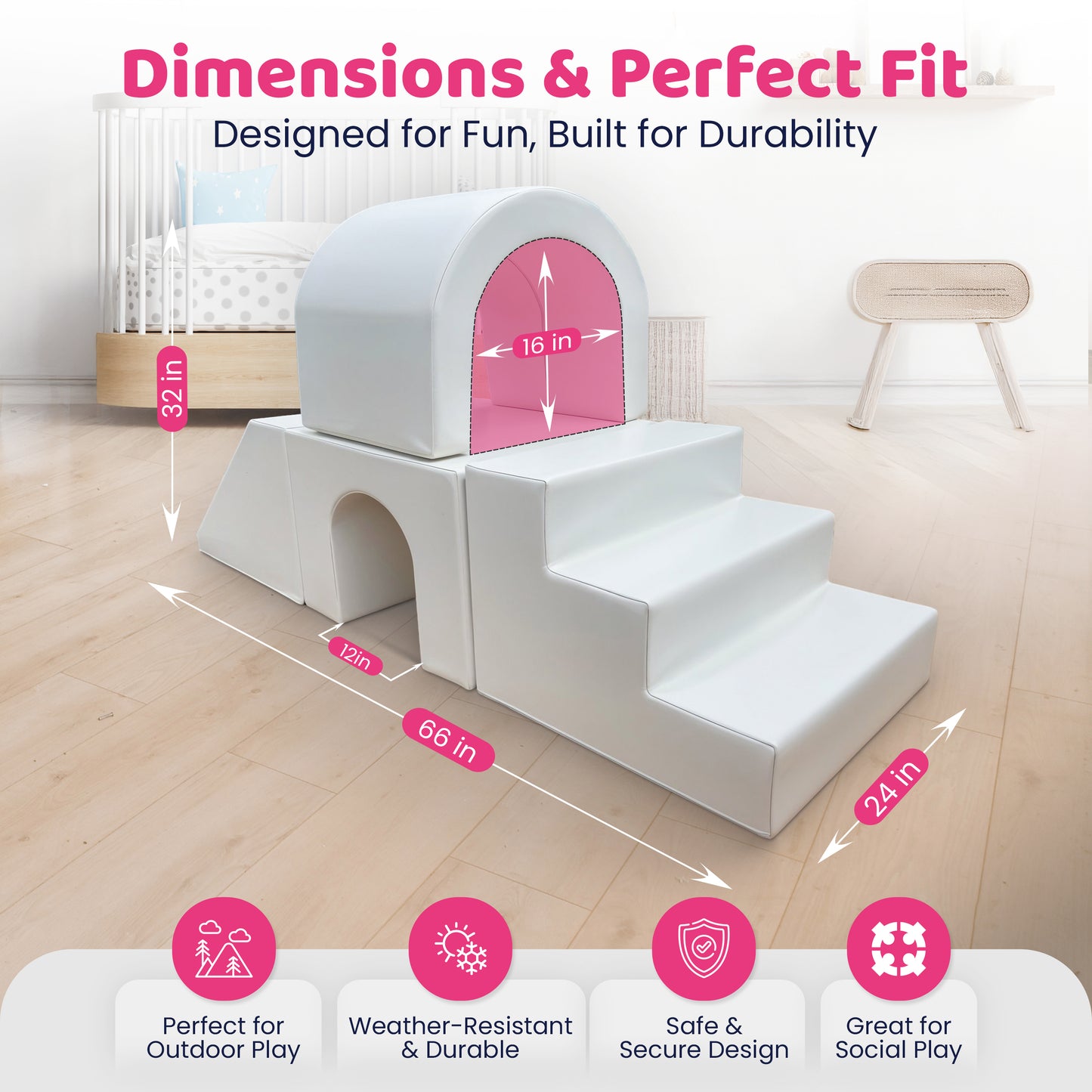 Soft Play - Arc Tunnel - Upper Bridge Combination Set