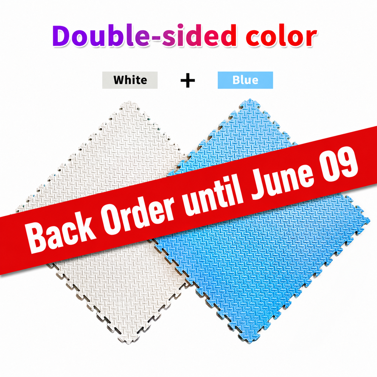 Soft Play - Pack of SIX Reversible Big EVA Mats 3ft x 3ft x 0.75" Each