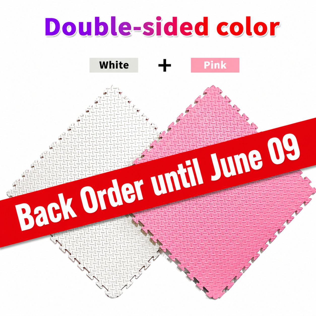 Soft Play - Pack of SIX Reversible Big EVA Mats 3ft x 3ft x 0.75" Each