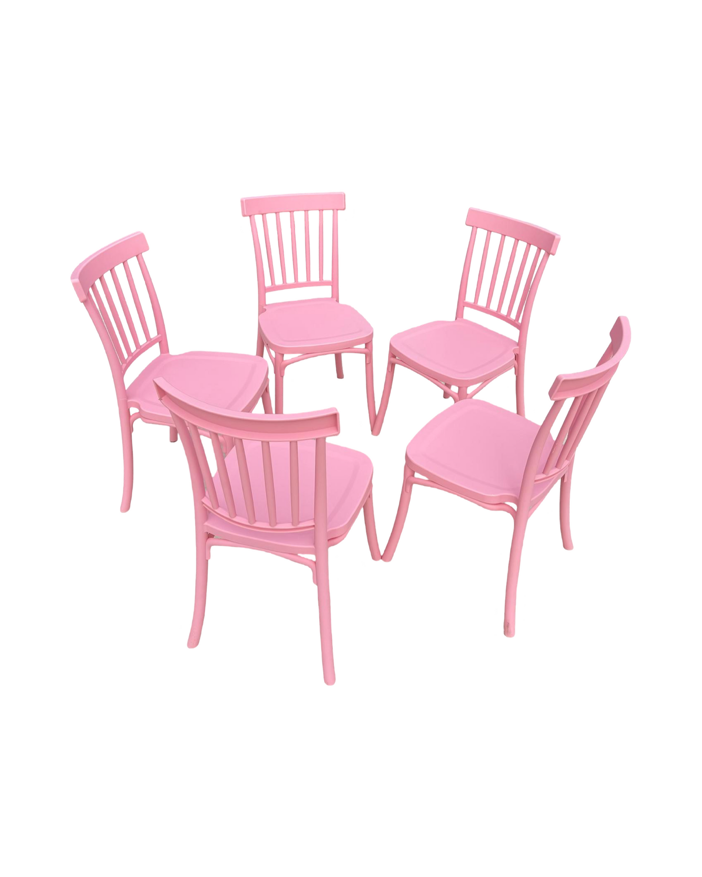 5 - Small Plastic Chairs 12" x 12" x 23"