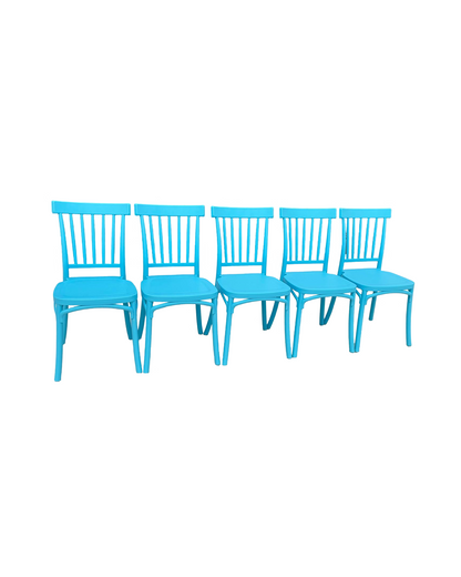 5 - Small Plastic Chairs 12" x 12" x 23"