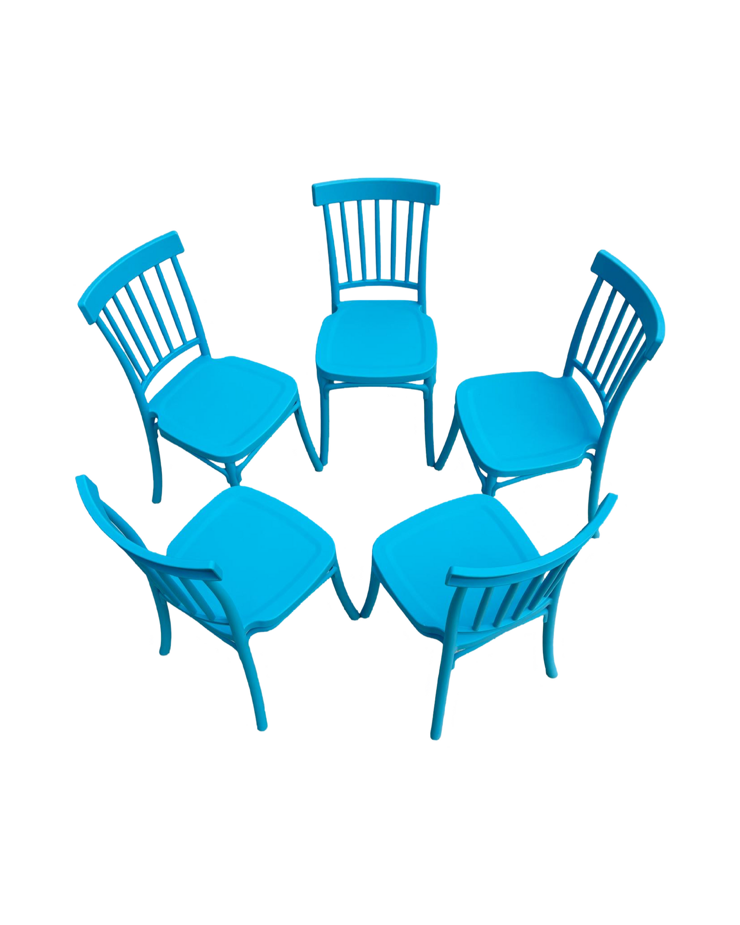 5 - Small Plastic Chairs 12" x 12" x 23"