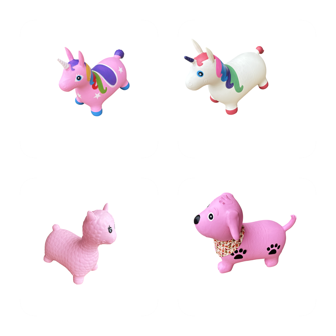 Soft Play - Pack of Four Bouncy Hopper Toys