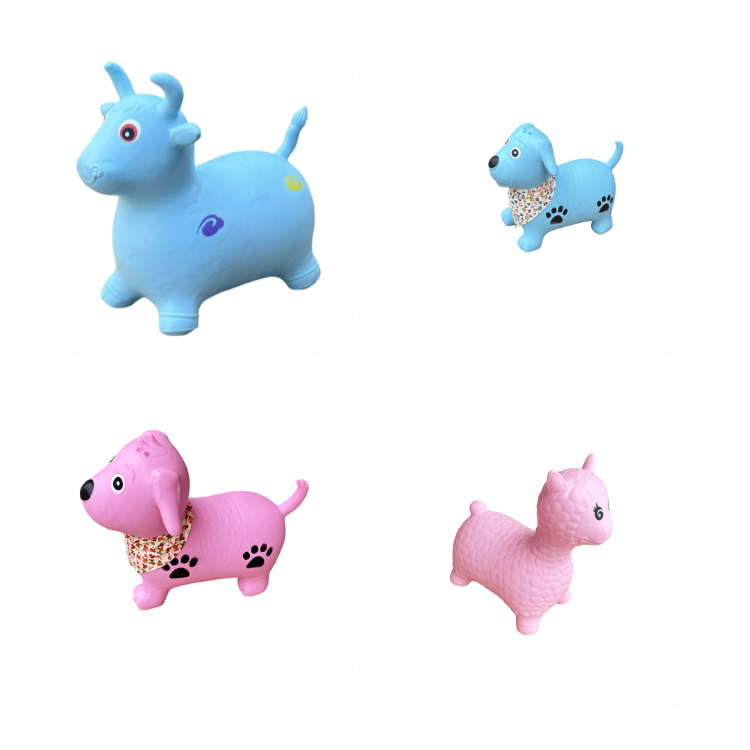 Soft Play - Pack of Four Bouncy Hopper Toys