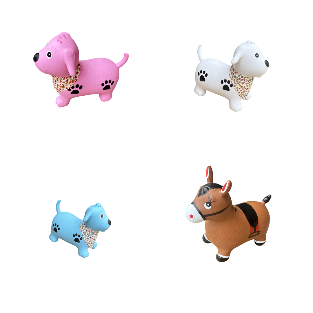 Soft Play - Pack of Four Bouncy Hopper Toys