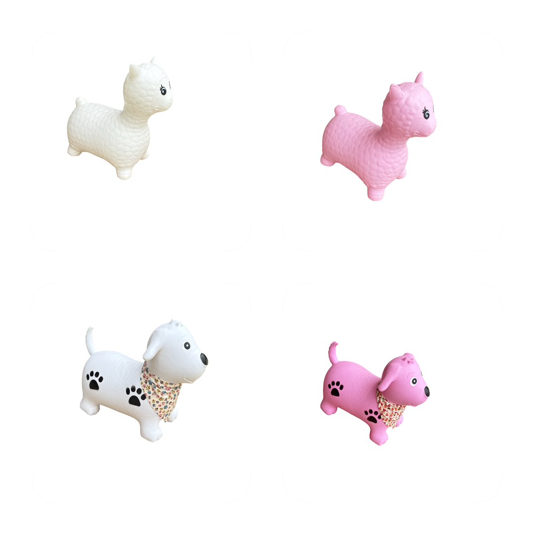 Soft Play - Pack of Four Bouncy Hopper Toys