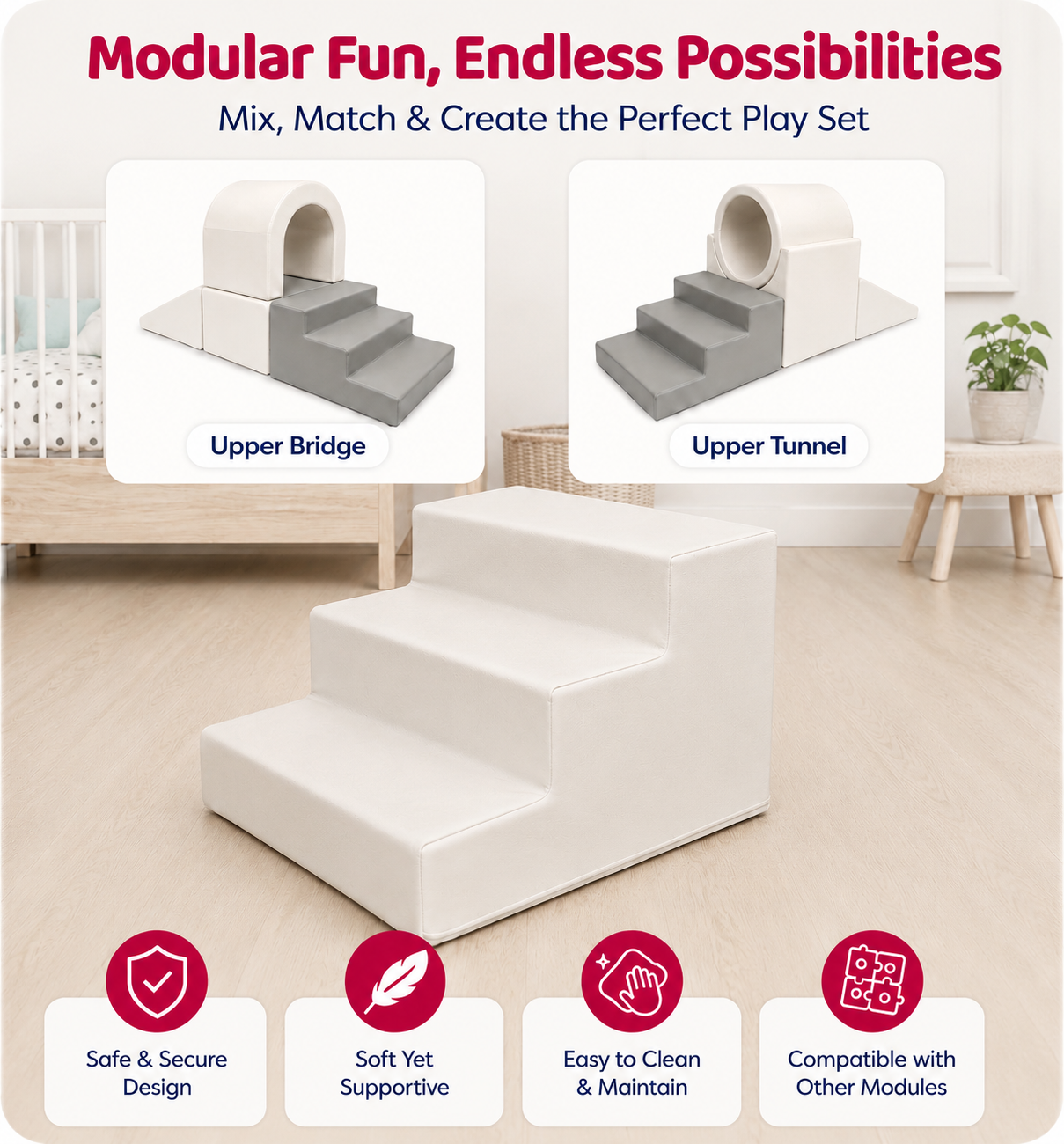 Soft Foam Stair – Compatible with Upper Bridge & Upper Tunnel