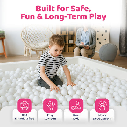 Balls for Ball Pit Commercial Jumbo 3” Diameter, 14g Each (large)