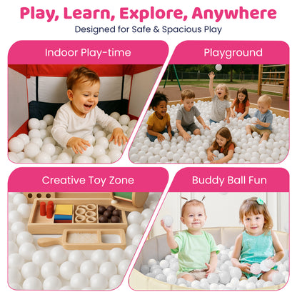Balls for Ball Pit Commercial Jumbo 3” Diameter, 14g Each (large)