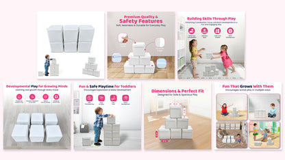 Soft Play -6 -Cubes 8"