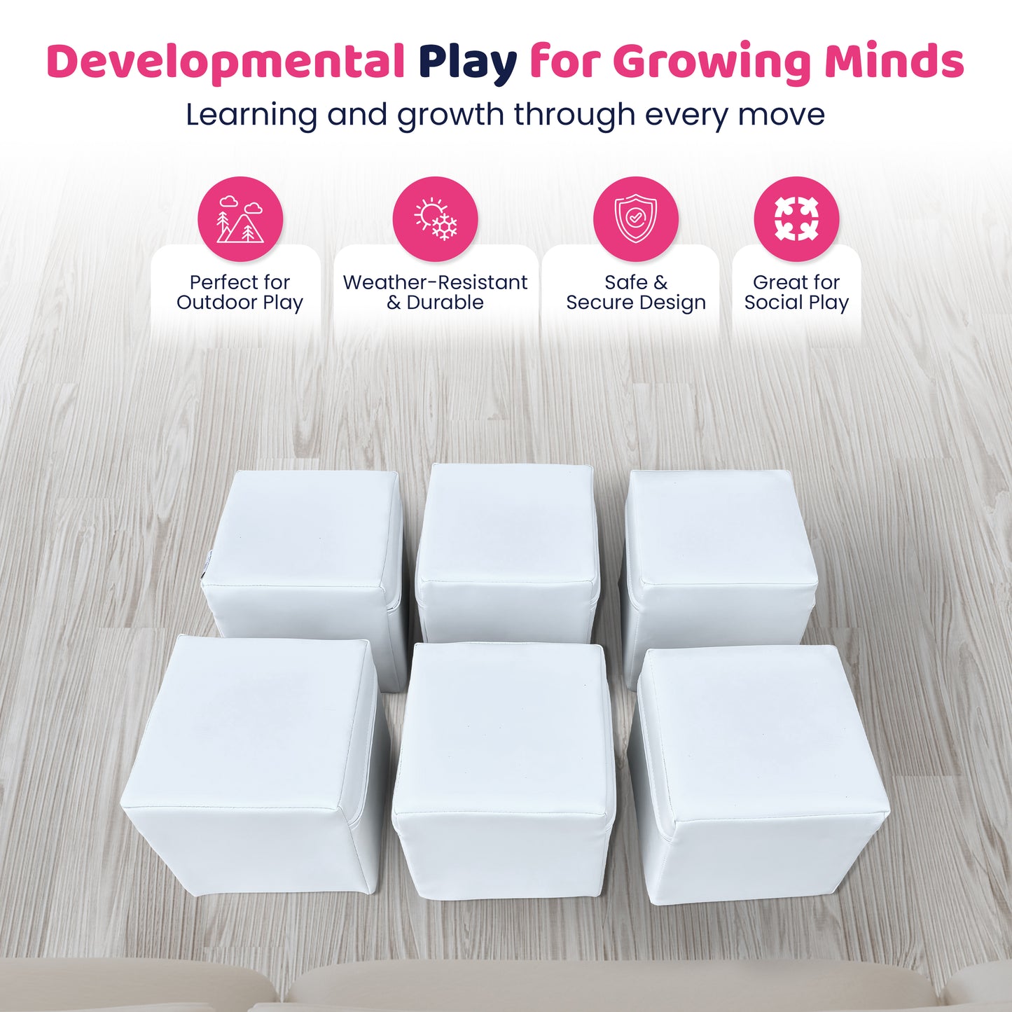 Soft Play -6 -Cubes 8"