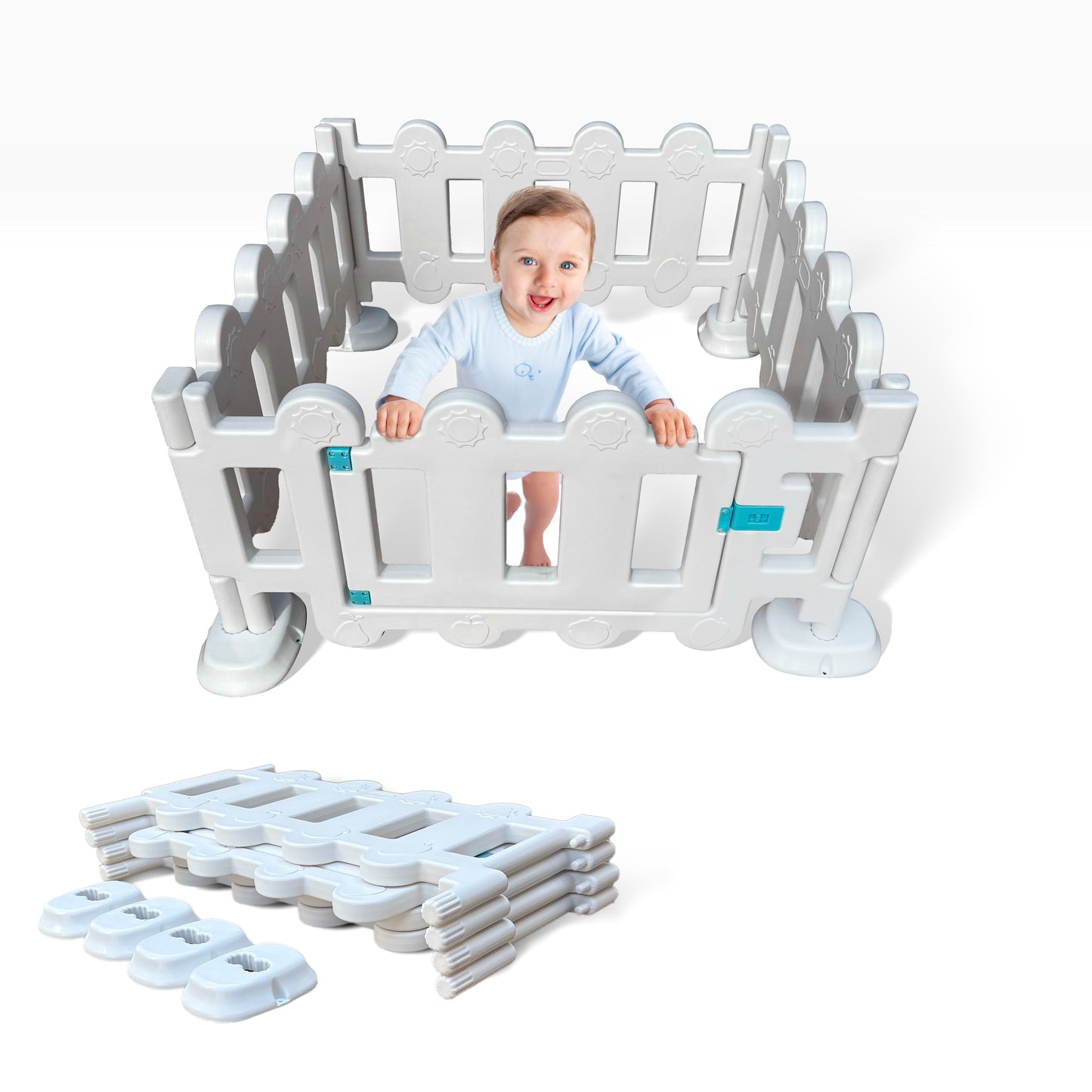 Soft Play - One Gate - 3 Fences Playpen