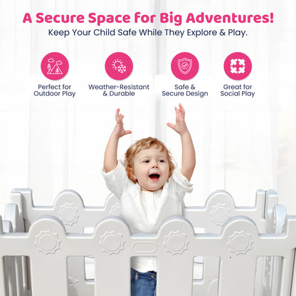 Soft Play - One Gate - 3 Fences Playpen