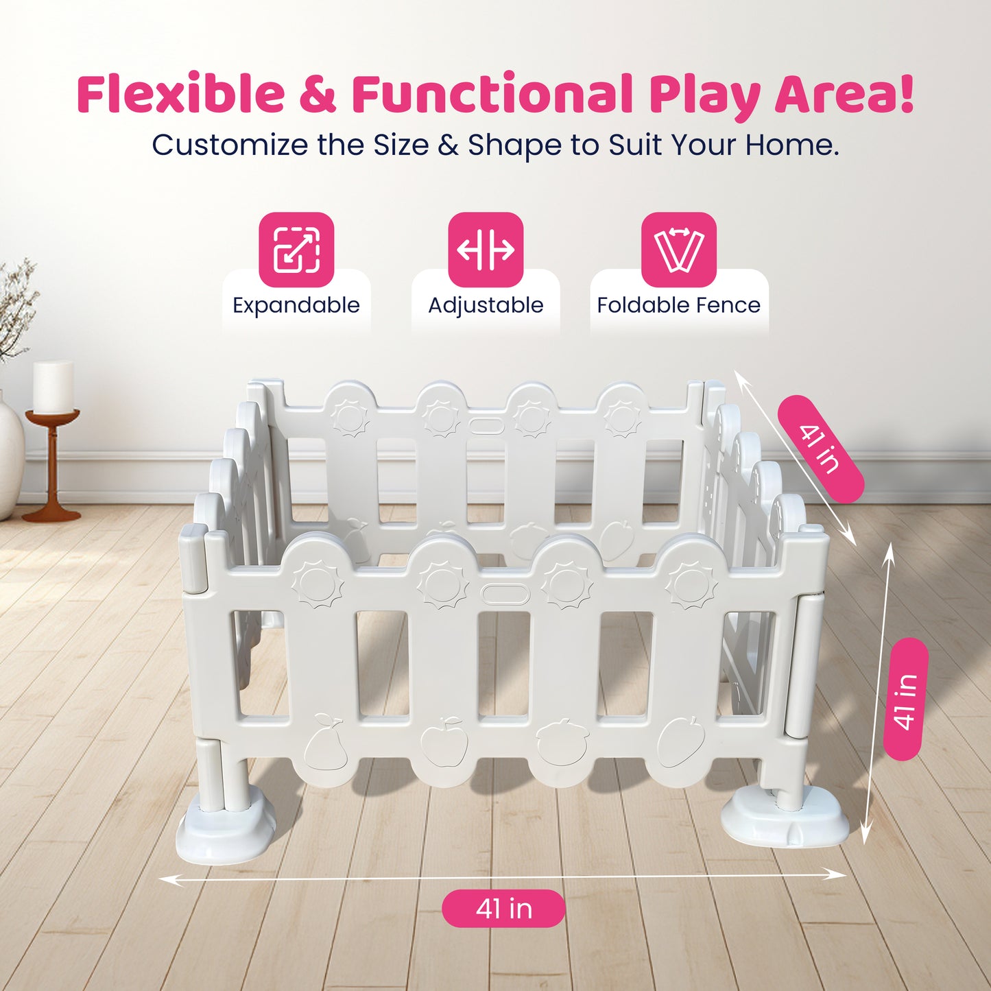 Soft Play - One Gate - 3 Fences Playpen
