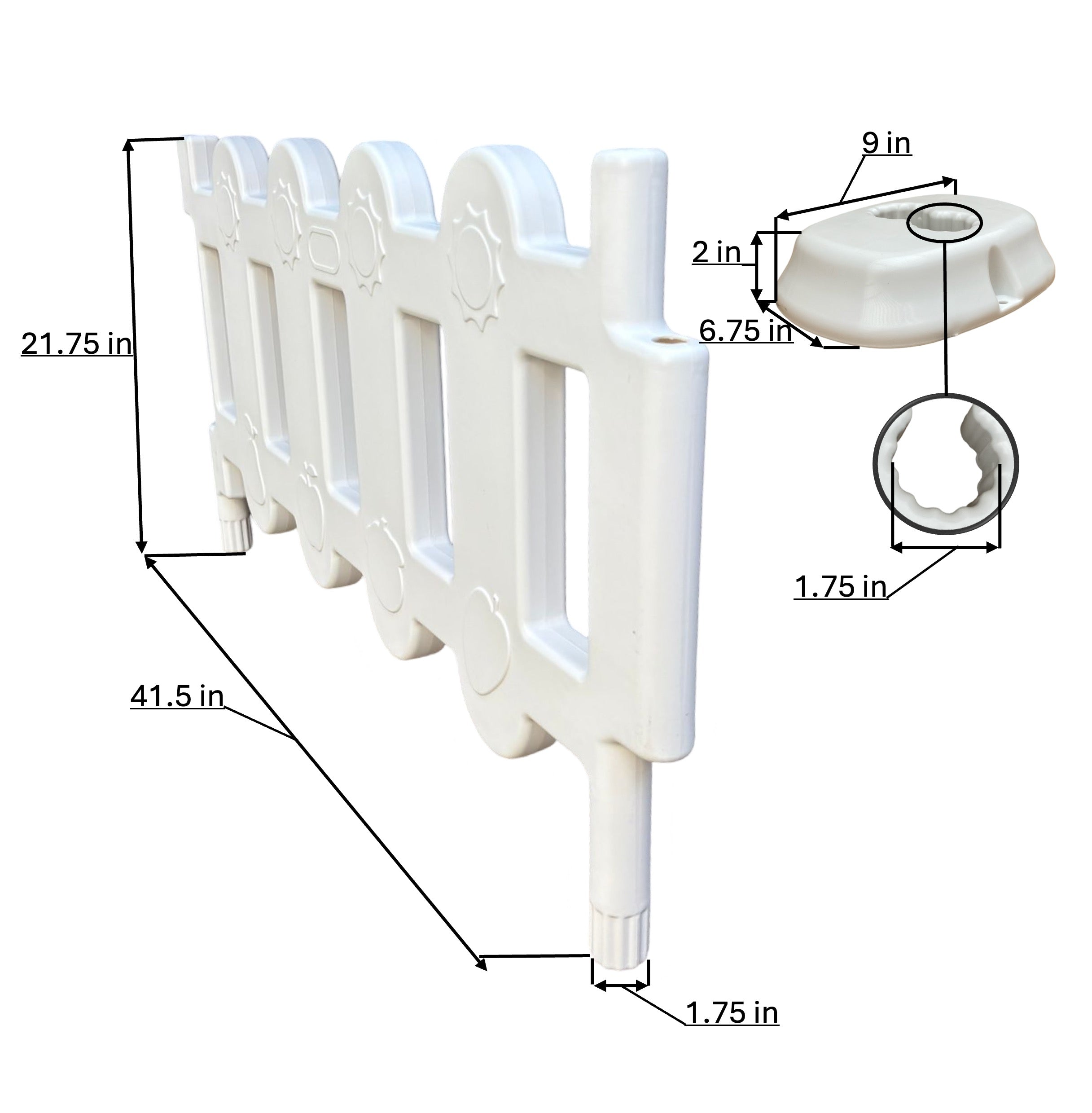 Area 10ft x 10ft Plastic Gate and Fences