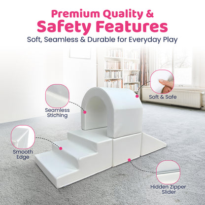 Soft Play -Stair - Upper Bridge - Slider Climber Set