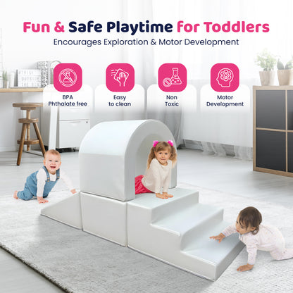Soft Play -Stair - Upper Bridge - Slider Climber Set