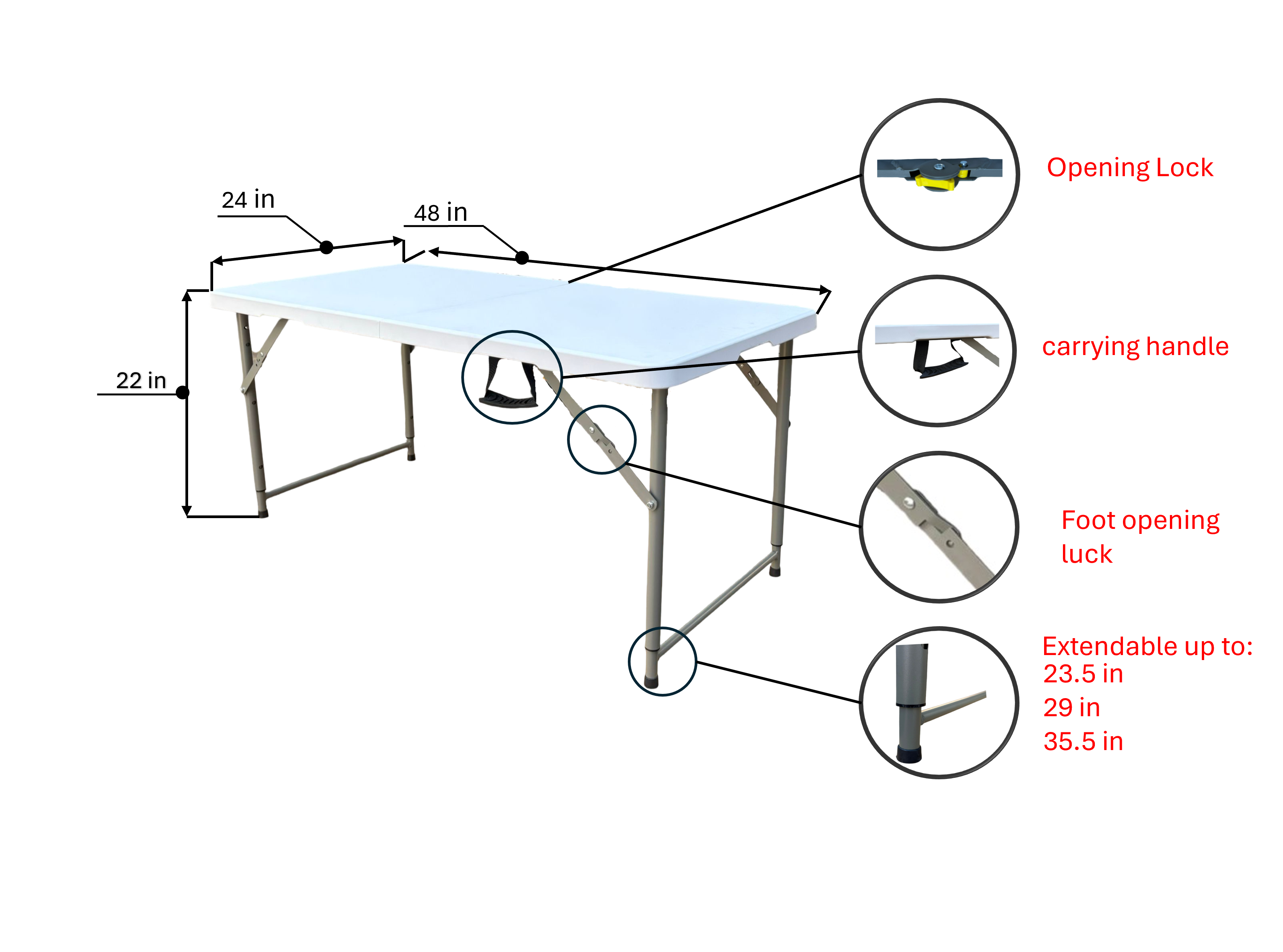 Foldable Multilevel Table