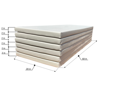 Soft Play - 6 Mats Set (5' x 20" x 2") - Non Velcro