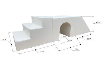 Soft Play - Stair - Arc Tunnel Box - Slider Climber Set