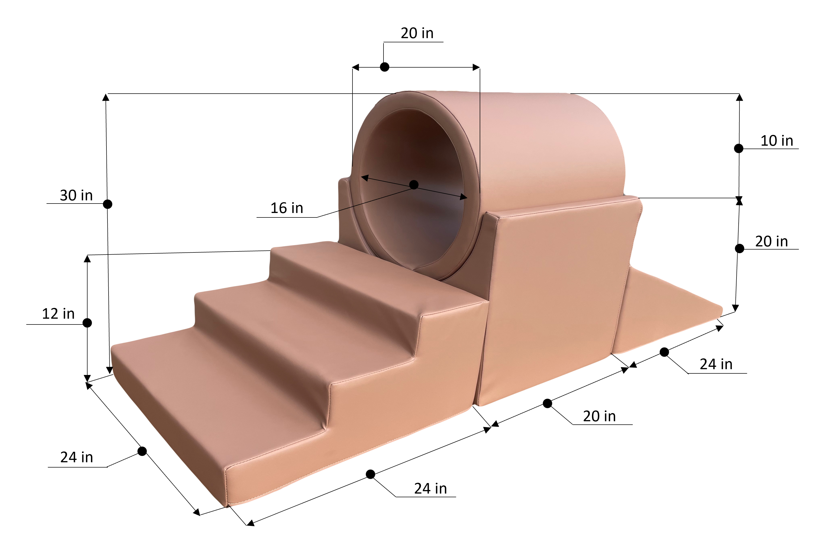 Soft Play -Stair -Upper Tunnel -Slider